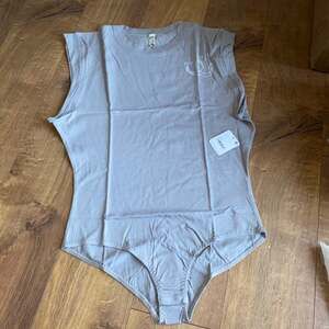 Free People‎ Go-To Graphic Bodysuit XS Heather Grey